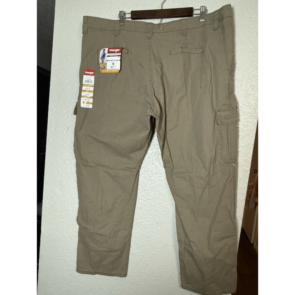 Wrangler Big Men's Relaxed Fit Cargo Pants With Stretch size 44x30